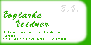 boglarka veidner business card